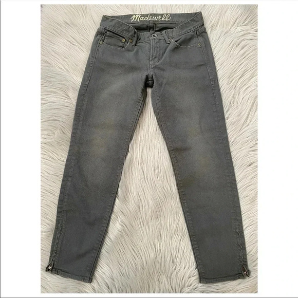 MADEWELL Ankle Zip Skinny Crop Jeans in Size 26 - Picture 4 of 12